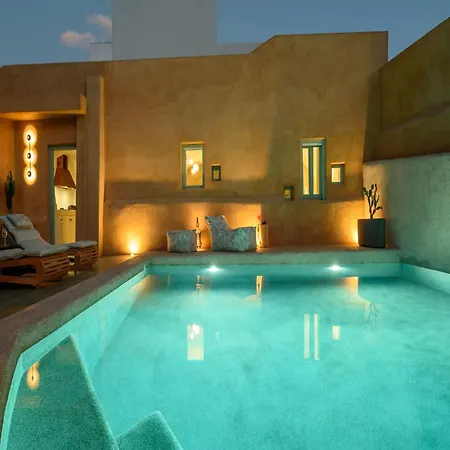 Luxury Santorini Potamos: Private Heated Pool Retreat Villa *