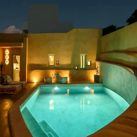 Luxury Santorini Potamos Luxury House 2 Bedrooms Private Heated Pool Serene Location Episkopi Éxo Goniá