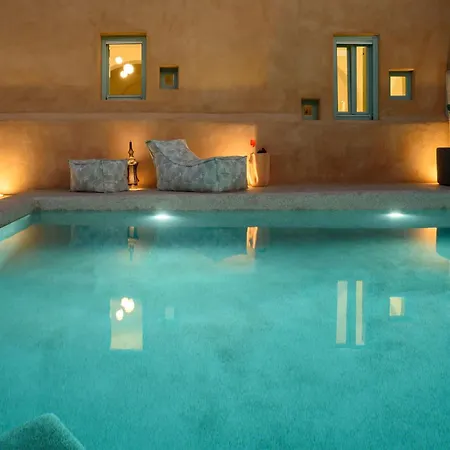 Villa Luxury Santorini Potamos: Private Heated Pool Retreat Exo Gonia