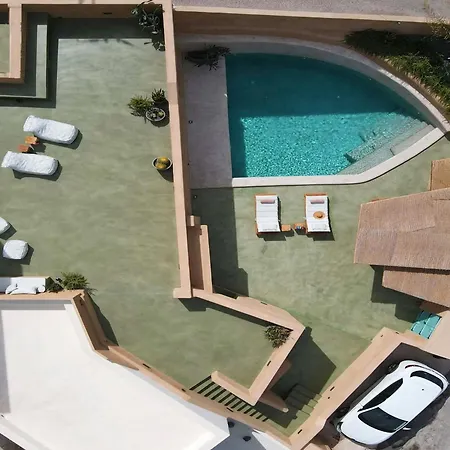 Luxury Santorini Potamos: Private Heated Pool Retreat Villa *