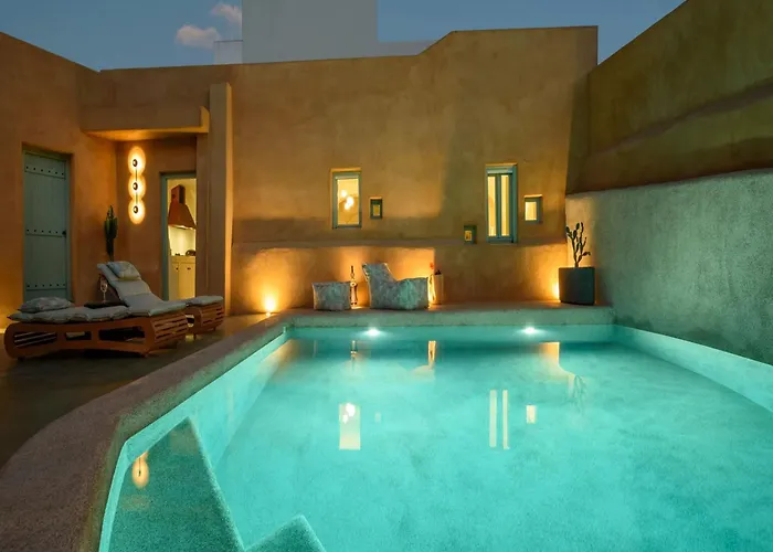 Luxury Santorini Potamos Luxury House 2 Bedrooms Villa *